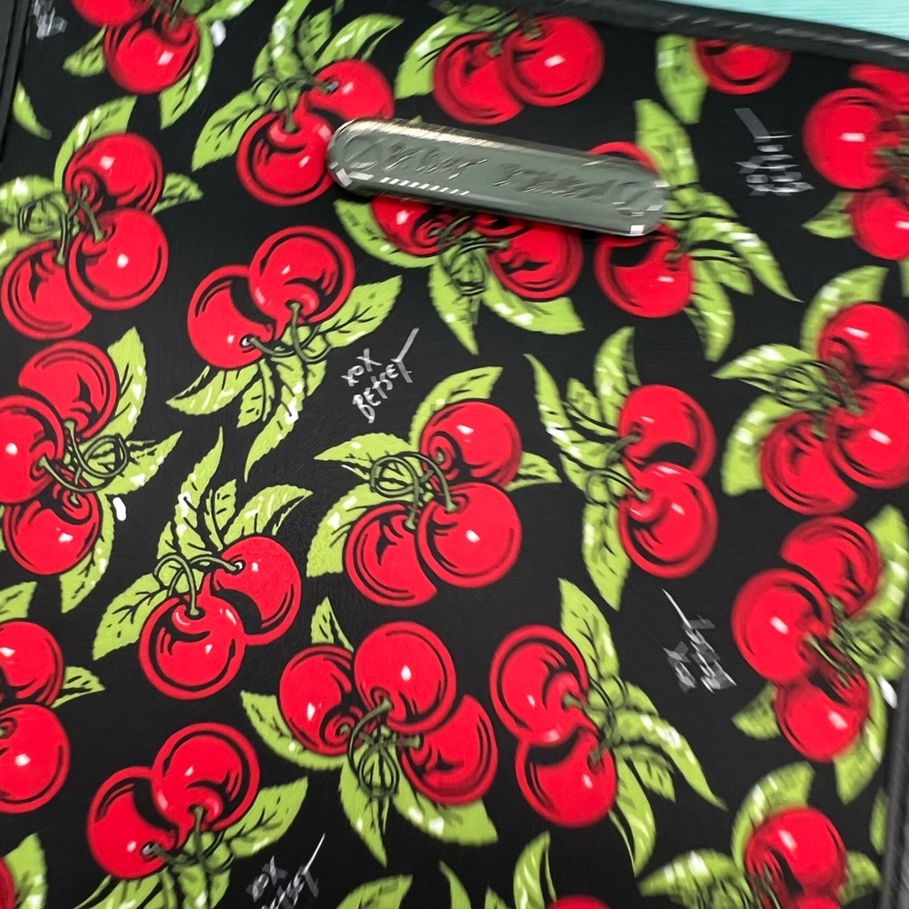 Cherry Print Home Office Organizer